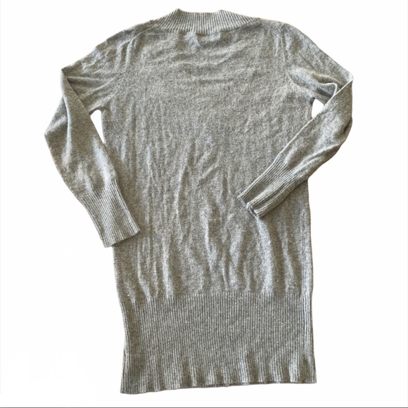 BCBG gray, long, thin, angora + wool sweater - Picture 2 of 6